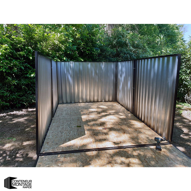 Grand conteneur de stockage démontable modèle standard 6 x 3 mètres (18 m²) - Image 3