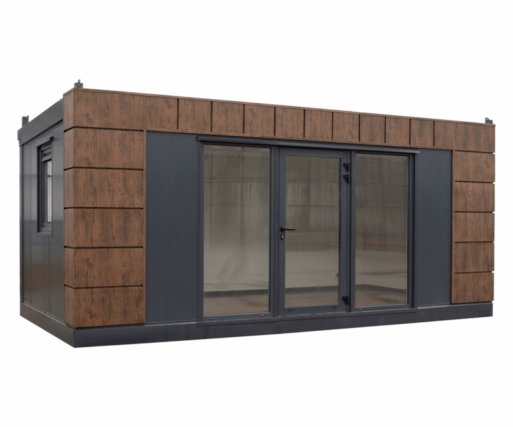 Conteneur isolé Helsinki 6×3 m – Bureau de jardin ou bungalow de chantier avec isolation EPS 100 mm - Image 1