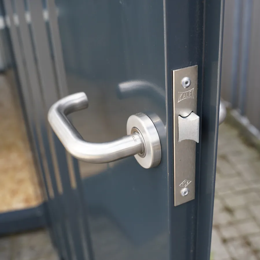 Conteneur 20 pieds neuf – 6 x 2 m (12 m²) anthracite, acier galvanisé, avec double porte sur grand côté - Image 3