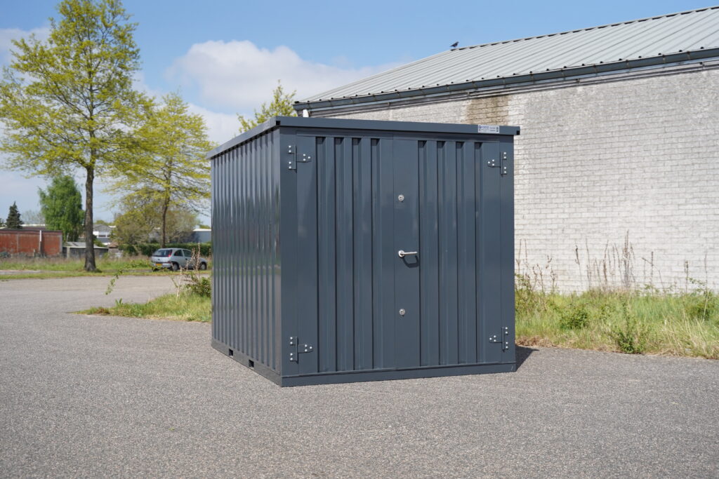 Cabanon Jardon anthracite 3 x 2 mètres (5.5 m²) – conteneur démontable avec double porte sur petit côté - Image 2