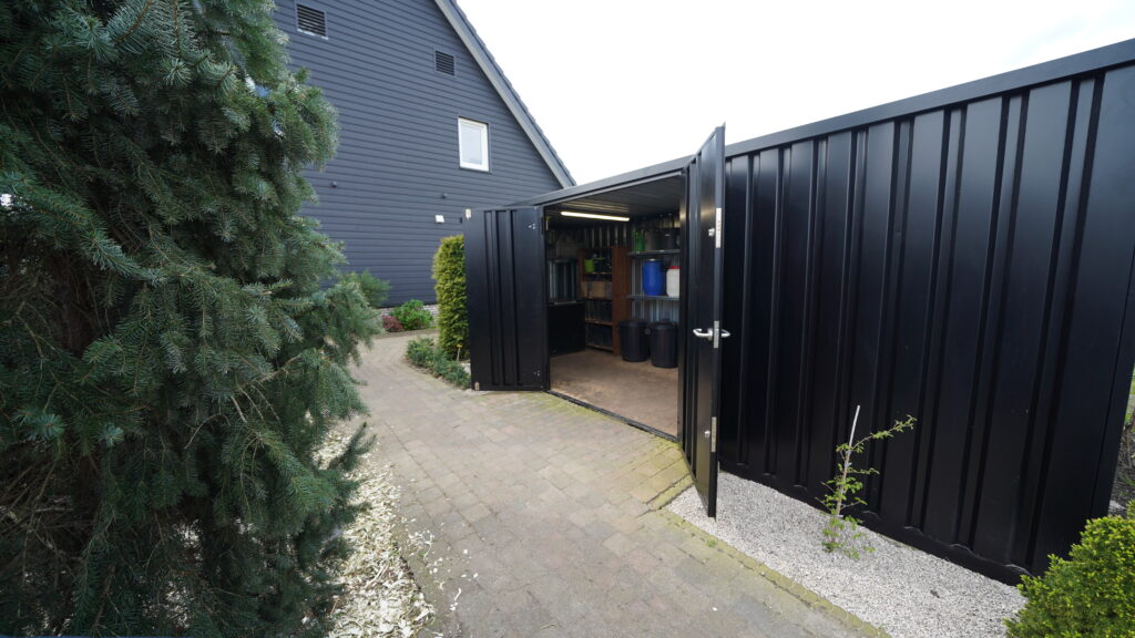 Conteneur de stockage métal 6 x 2 mètres (12 m²) – avec double porte grand côté et couleurs RAL disponibles - Image 4