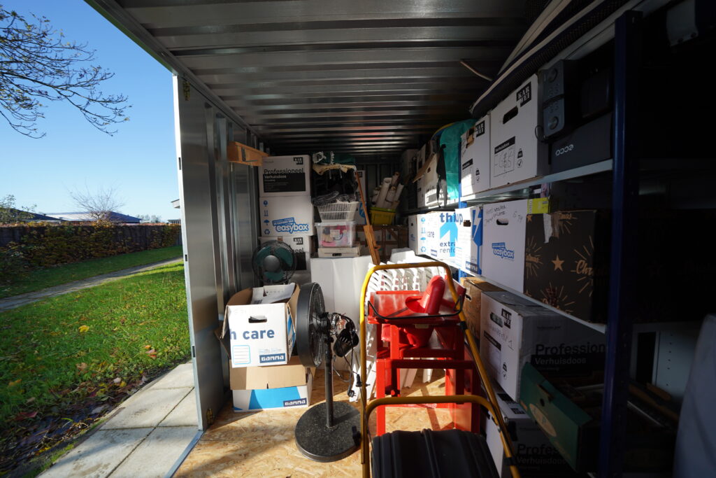 Abri de jardin métal 5 x 2 mètres (10 m²) – Container de stockage démontable avec double porte - Image 4