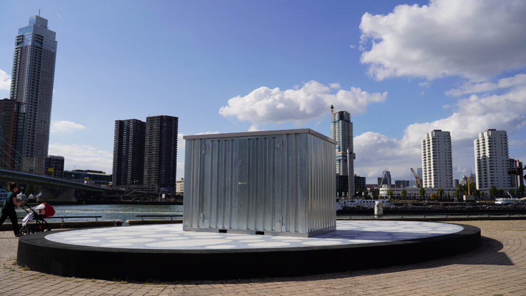 Abri de jardin métal 3 x 2 mètres (5.5 m²) – avec double porte grand côté – conteneur de stockage démontable - Image 2