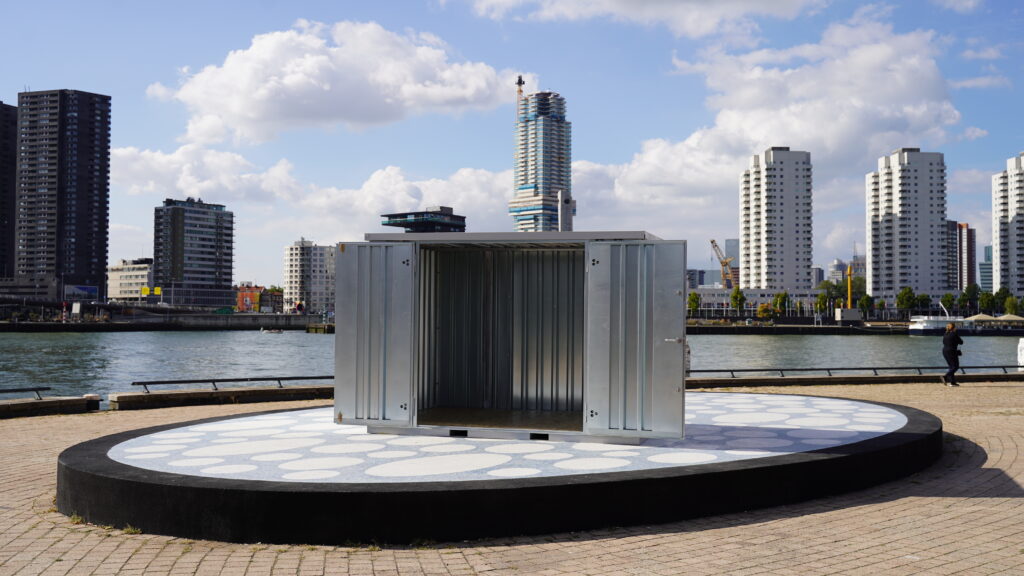 Abri de jardin métal 3 x 2 mètres (5.5 m²) – avec double porte grand côté – conteneur de stockage démontable - Image 3