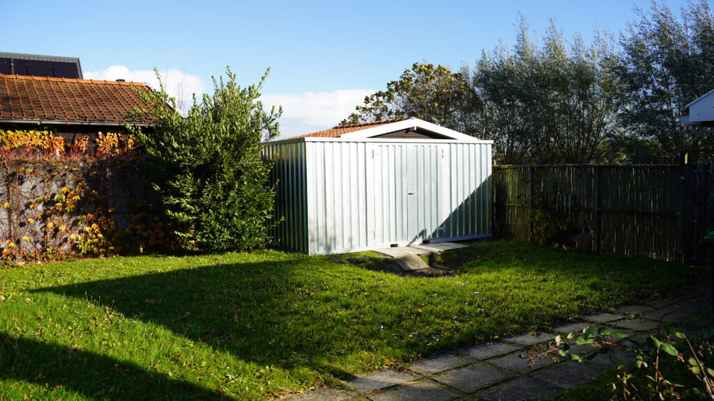 Abri de jardin métal 5 x 2 mètres (10 m²) – Container de stockage démontable avec double porte - Image 2