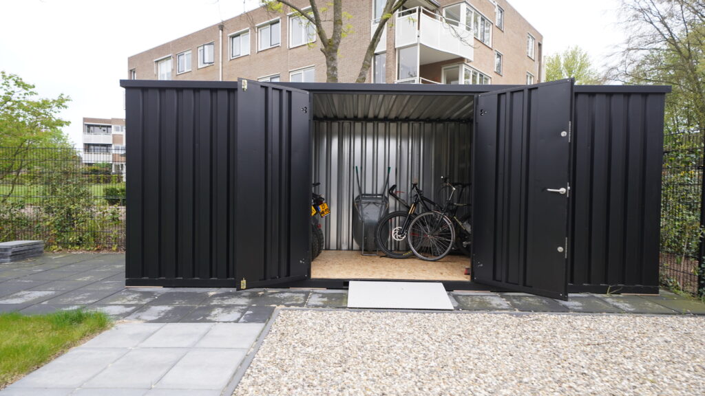 Conteneur 20 pieds – 6 x 2 mètres (12 m²) – Double porte grand côté – Bleu acier galvanisé - Image 3