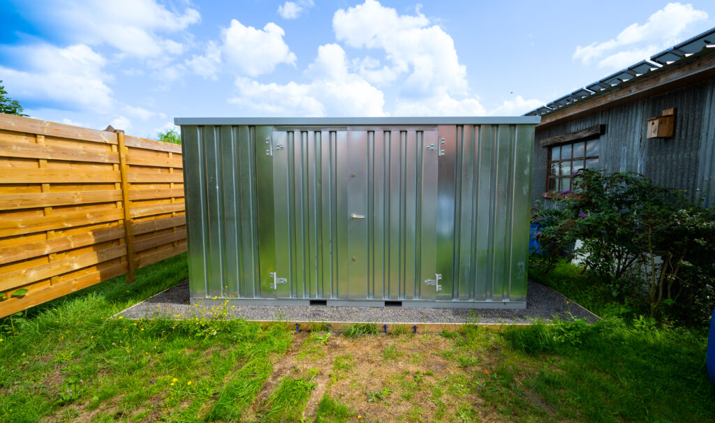 Conteneur de stockage démontable 4 x 2 mètres (7.5 m²) – avec double porte grand côté - Image 1