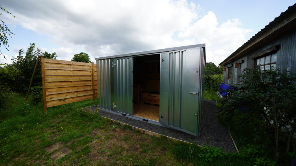 Conteneur de stockage démontable 4 x 2 mètres (7.5 m²) – avec double porte grand côté - Image 4