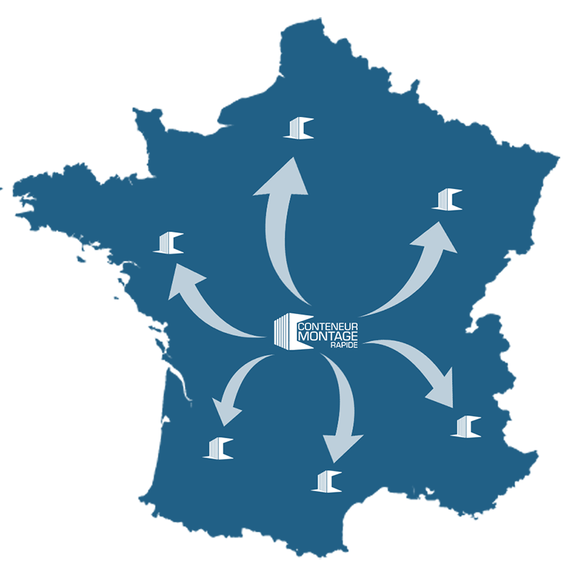 Conteneur démontable noir 6 x 2 mètres – double porte sur le côté 2 mètres, 12 m², livré en kit - Image 3