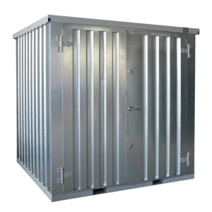 Conteneur de stockage démontable 2 x 2 mètres – avec double porte et sol surélevé - Image 1