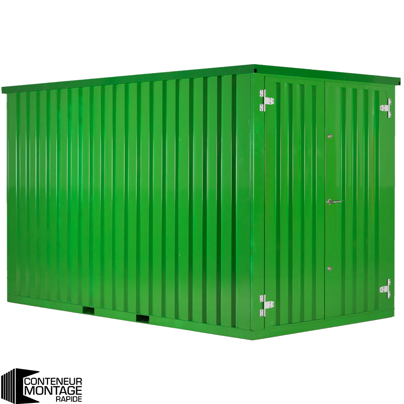 Conteneur démontable couleur 4 x 2 mètres – avec double porte sur le côté 2 mètres (petit côté) – Conteneur Couleurs - Image 3