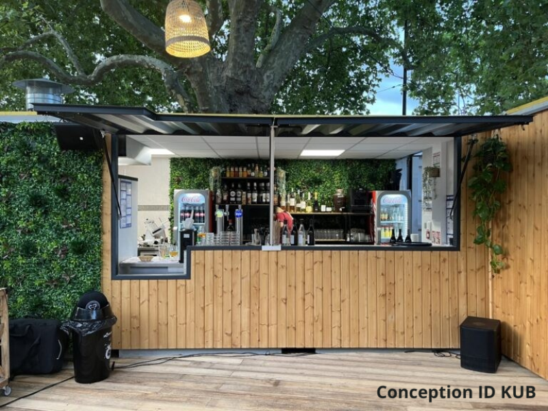 Conteneur Restaurant Snack Burger – Kiosque Ambulant – Container 20&prime; dry équipé CHR clé en main - Image 1