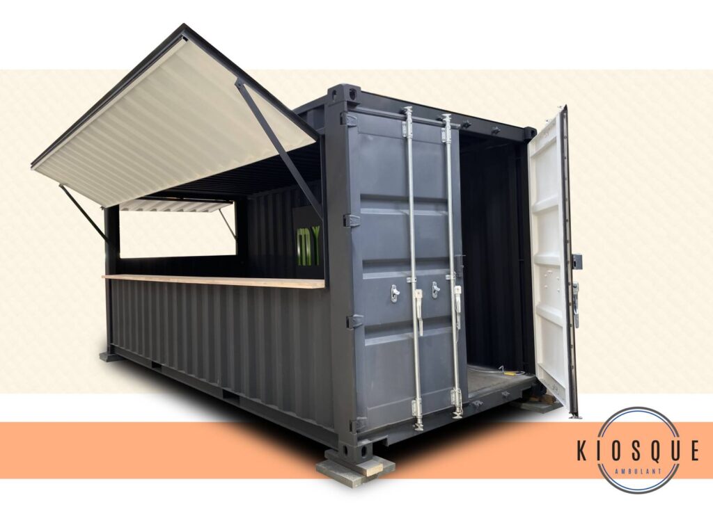 Container aménagé maritime – Kiosque Ambulant – sur-mesure de 8 à 40 pieds - Image 2