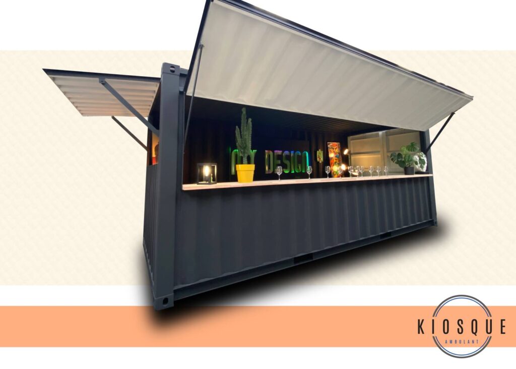 Container aménagé maritime – Kiosque Ambulant – sur-mesure de 8 à 40 pieds - Image 1