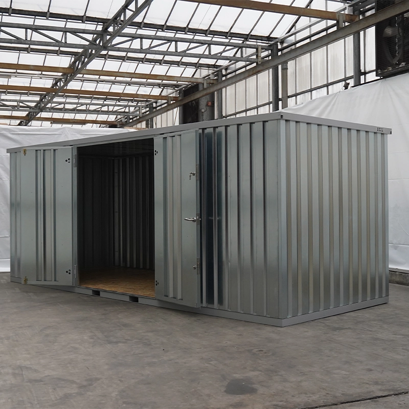 Container 20 pieds galvanisé 6 x 2 mètres (12 m²) – avec double porte sur le grand côté - Image 2