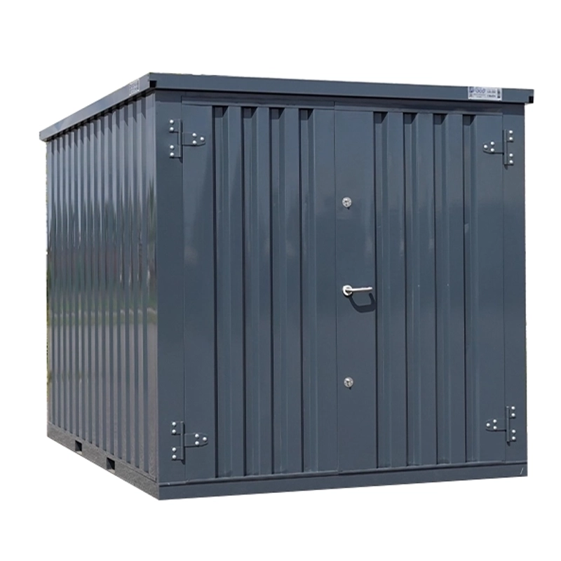 Conteneur démontable anthracite 3 x 2 mètres (5.5 m²) – avec double porte sur le petit côté – conteneur de stockage - Image 1