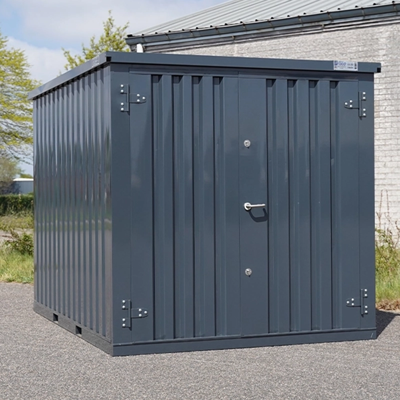 Conteneur démontable anthracite 3 x 2 mètres (5.5 m²) – avec double porte sur le petit côté – conteneur de stockage - Image 2