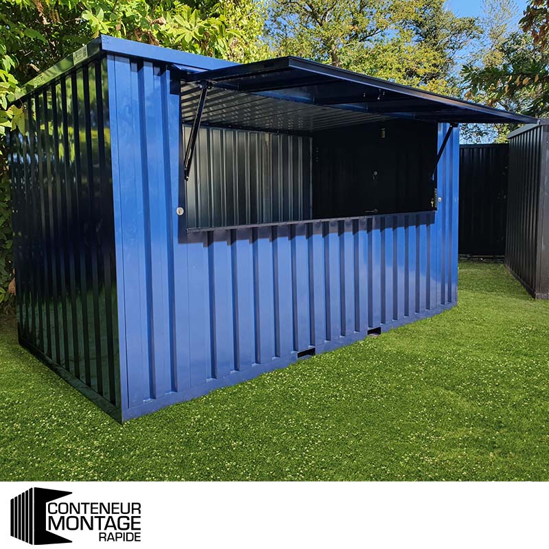 Bar extérieur démontable XL 4 x 2 mètres (13 pieds) – Conteneur isolé - Image 4