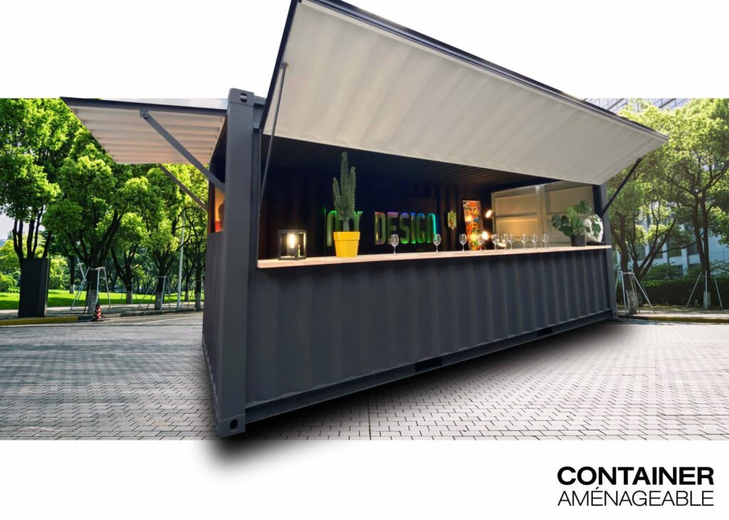 Container aménagé et modifié sur-mesure – Kiosque Ambulant – Dimensions 8 à 40 pieds - Image 3
