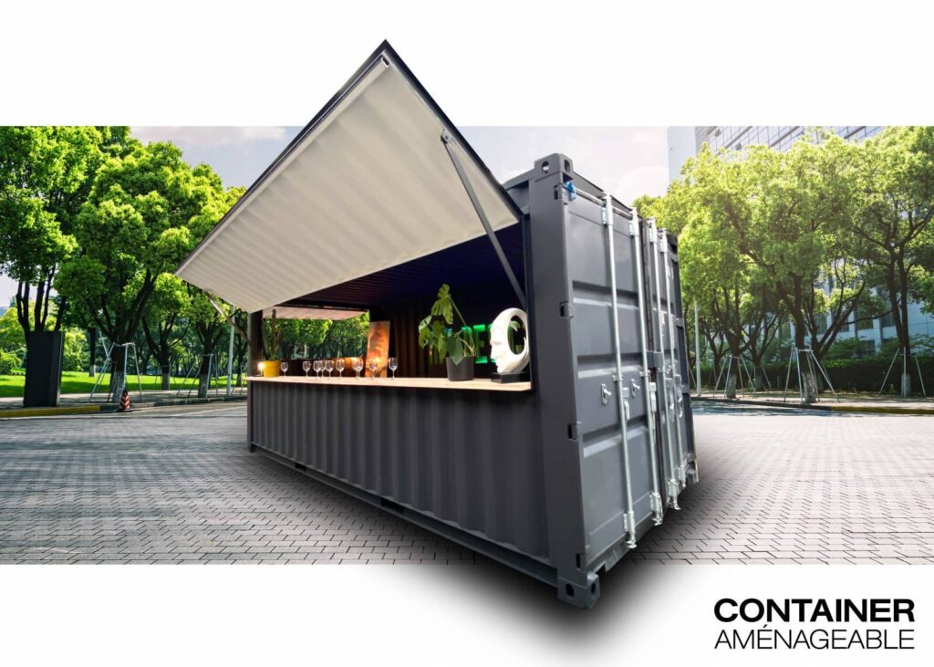 Container aménagé et modifié sur-mesure – Kiosque Ambulant – Dimensions 8 à 40 pieds - Image 4