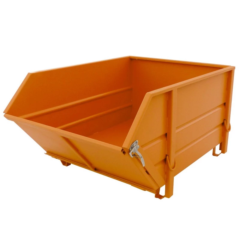 Benne BTP type BBG / BBK / BBP – Conteneur de chantier 1000 L – Superposable 3 niveaux – Fabrication BAUER - Image 2