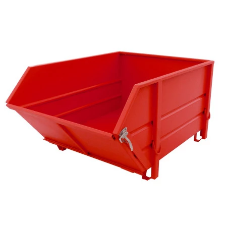 Benne BTP type BBG / BBK / BBP – Conteneur de chantier 1000 L – Superposable 3 niveaux – Fabrication BAUER 3