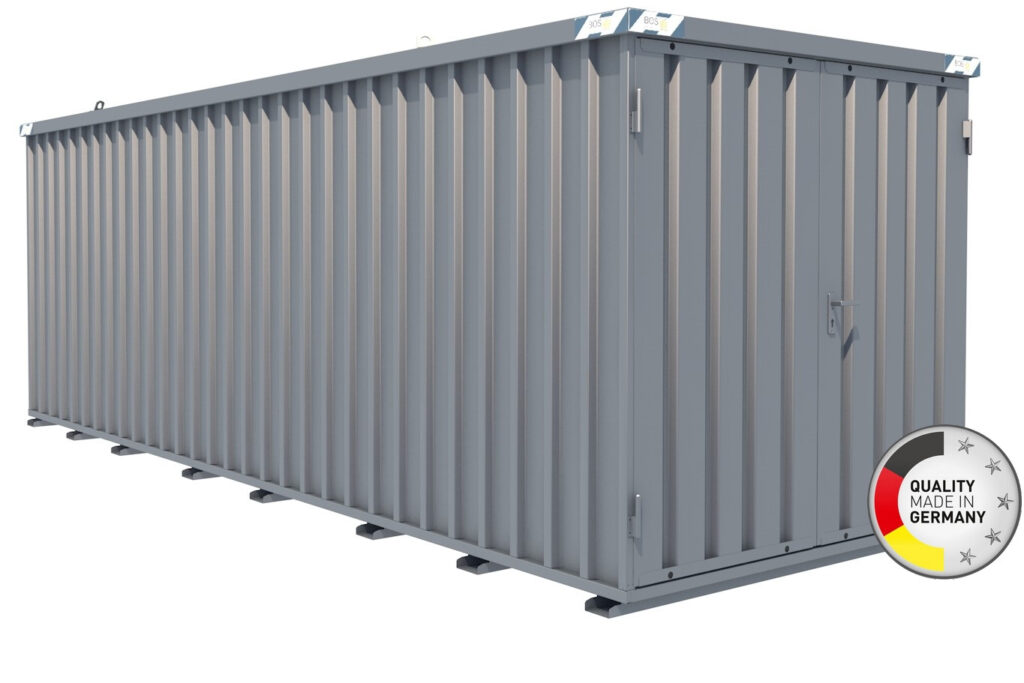 Container chantier galvanisé démontable 6m – Conteneur de stockage Made in Germany – Référence SC-6 - Image 1