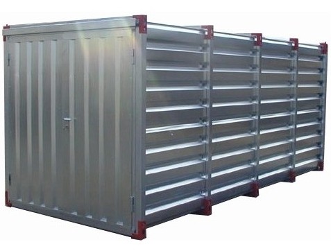 Container de stockage galvanisé 6 m – Bungalow démontable CDS-6 – Conteneur de chantier - Image 1