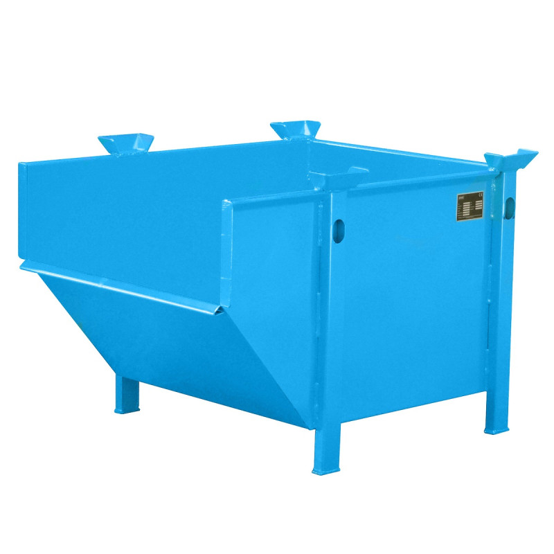 Conteneur BTP type BBM – Benne de stockage superposable 500 L – Charge 1000 kg – Empilable 3 niveaux - Image 4