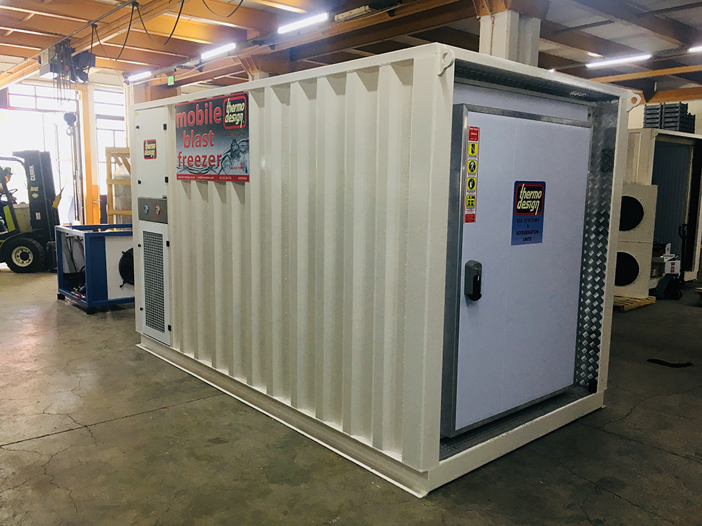 Tunnel de Congélation Conteneurisé THERMODESIGN MBF 5 – Température -40°C – Capacité 1040 kg/24h – 10ft Conteneurisé - Image 3