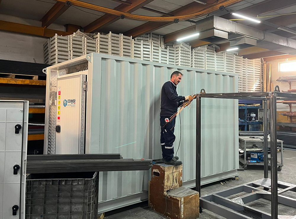 Chambre froide conteneur 10 pieds ODIMER RFR10-FROST – Froid négatif – Température -18°C / -23°C – Transportable - Image 4