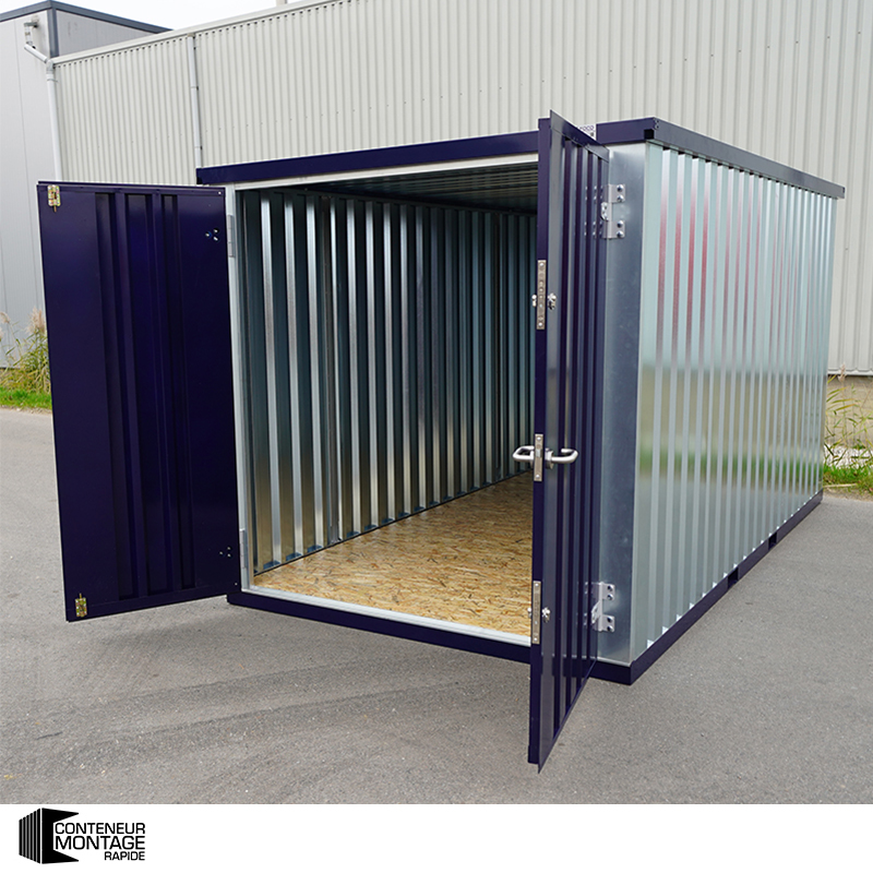 Container 20 pieds – avec double porte sur le petit côté – 6 x 2 mètres (12 m²) - Image 4