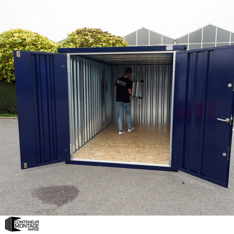 Container 20 pieds – avec double porte sur le petit côté – 6 x 2 mètres (12 m²) - Image 3