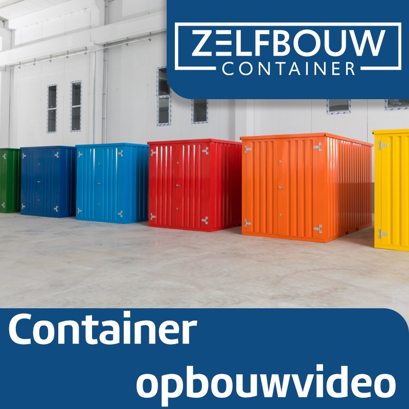 Conteneur Démontable Bleu 4 x 2 mètres – avec double porte sur le côté 2 mètres (petit côté) – RAL 5010 – 7.5 m² - Image 2