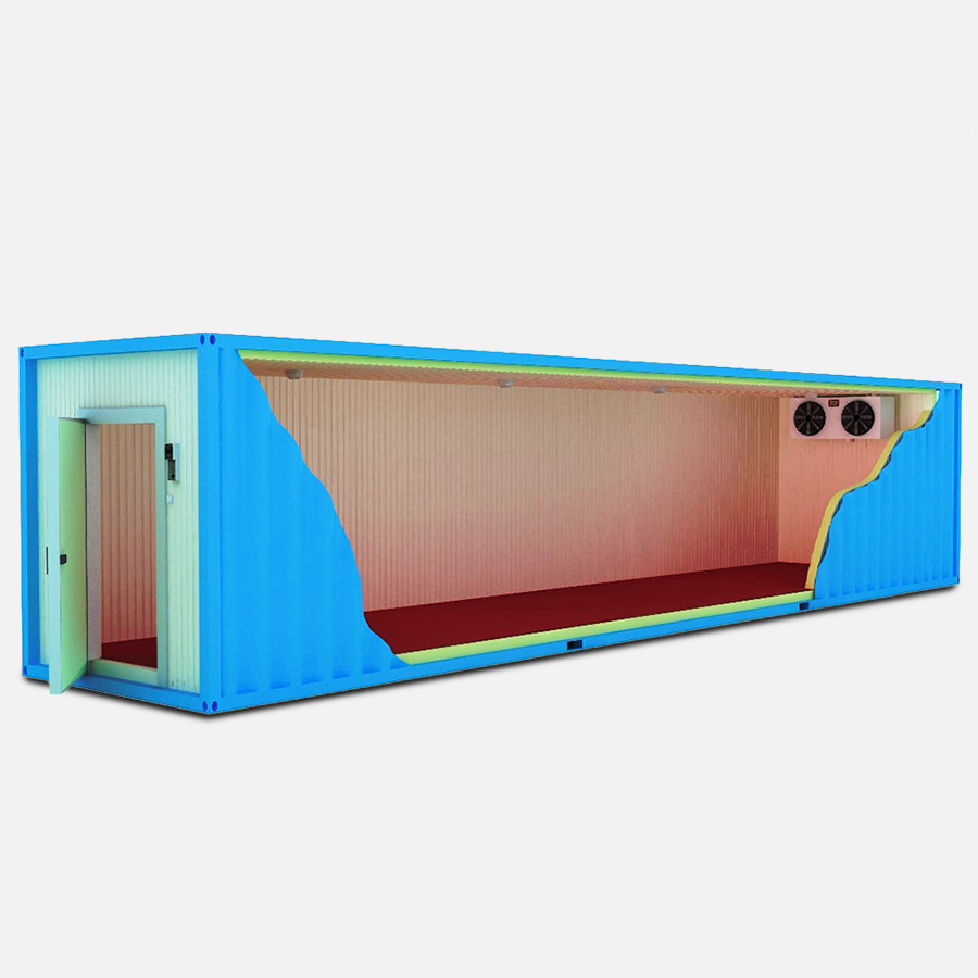 Chambre froide conteneur 40 pieds ODIMER – Froid positif RFR40-COLD – Température 0°C/+4°C – 7700W – 5400 kg - Image 4