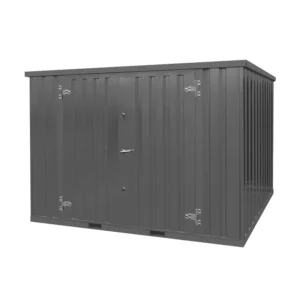 Conteneur de jardin 5 x 2 mètres (10 m²) – avec double porte grand côté, acier galvanisé - Image 2