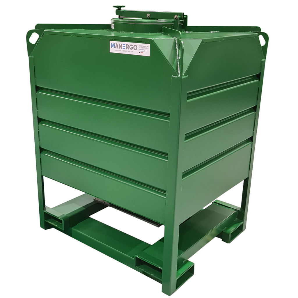 Self-bailing container CAV – Storage solutions for bulk products, volumes from 250 to 2500 liters, stackable - Image 2