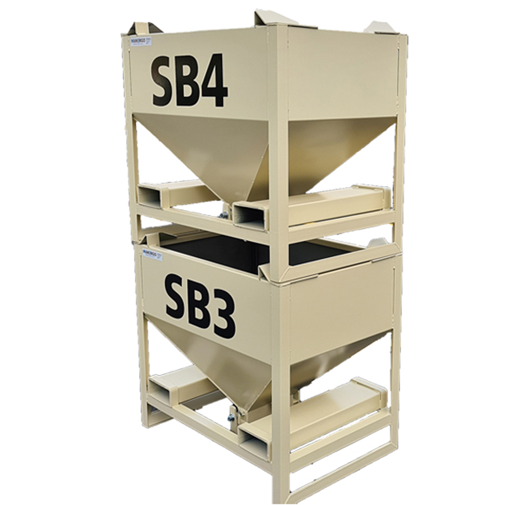 Self-bailing container CAV – Storage solutions for bulk products, volumes from 250 to 2500 liters, stackable - Image 3
