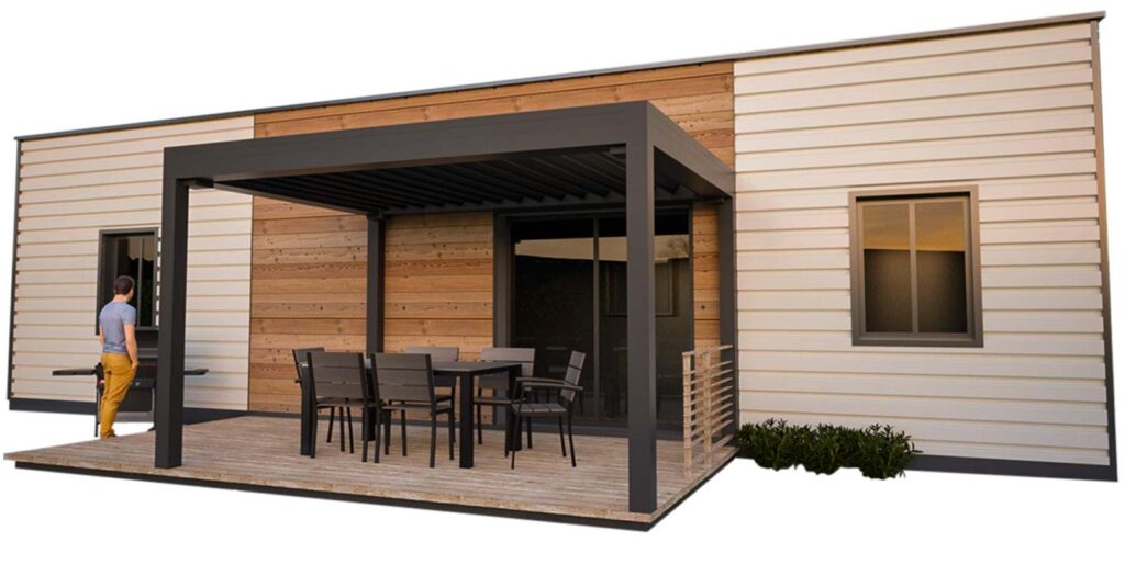 Container flottant au design industriel,  robuste et adapté aux campings et centres de loisirs - Image 1