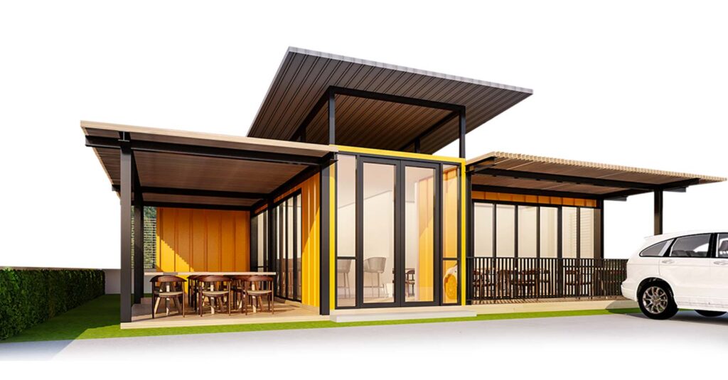 Container habitation écoresponsable,  modulable, résistant aux conditions climatiques - Image 1