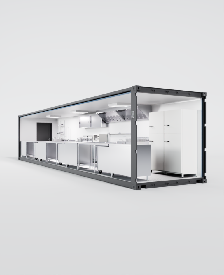 Container restaurant mobile idéal pour les grandes opérations culinaires – Cargo Food 40 - Image 1