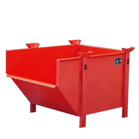 Conteneur BTP type BBM – Benne de stockage superposable 500 L – Charge 1000 kg – Empilable 3 niveaux - Image 3