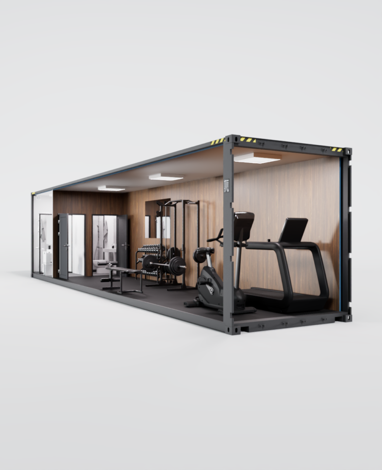 Conteneur Cargo Gym? 40 : un espace d&rsquo;entraînement haut de gamme pour les passionnés de sport et les professionnels du fitness - Image 1