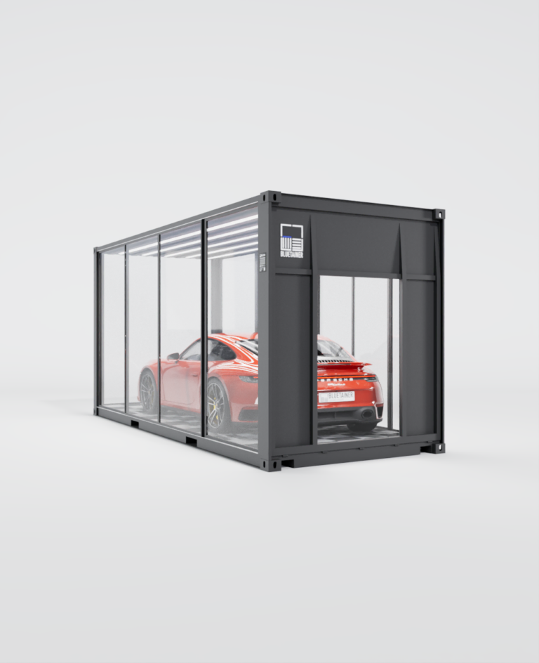 Conteneur d&rsquo;exposition et de transport premium pour véhicule – Cargo Display X? 20HC - Image 1