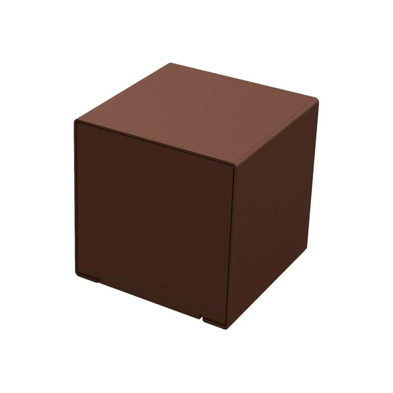 Cube KUB acier – Marron RAL 8017 - Image 1