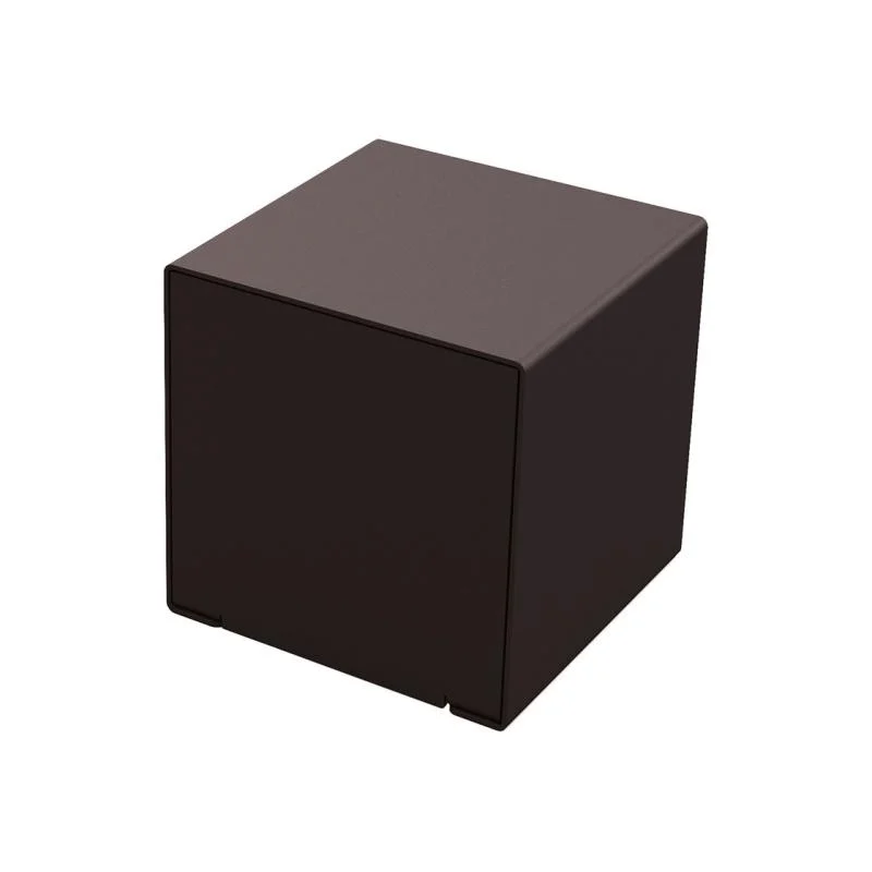 Cube KUB acier – Noir RAL 9005 - Image 1