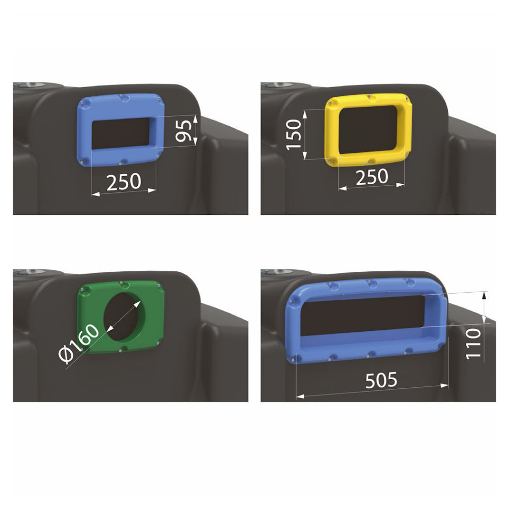 HARMONIE P 3 – Conteneur HDPE 2.70 m³, charge utile 1,090 kg - Image 4