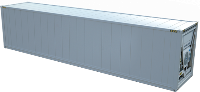 Conteneur frigorifique 40 pieds High Cube – Longueur 12m – Surface 69m3 : une solution fiable pour le stockage et le transport de marchandises sous température contrôlée - Image 1