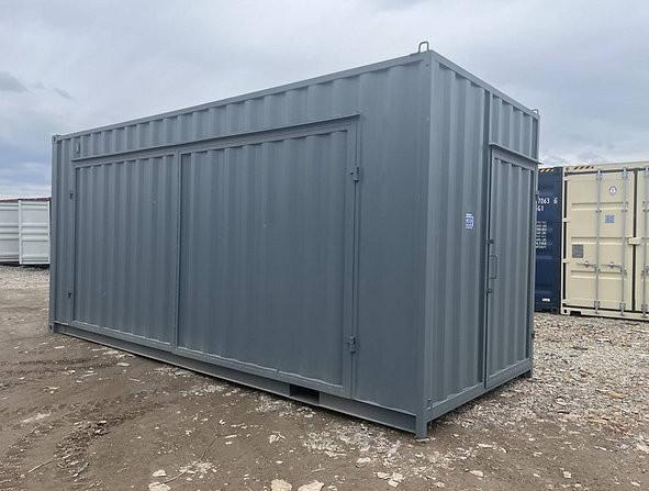 Container maritime 20 pieds – High Cube (HC) – 3 portes – robuste et durable – adapté pour le  stockage de marchandises volumineuses - Image 1