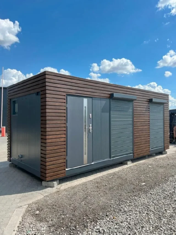 Containers aménagés – Studio de jardin isolé 21 m² avec salle de bain, bardage bois, volets roulants et isolation renforcée - Image 1